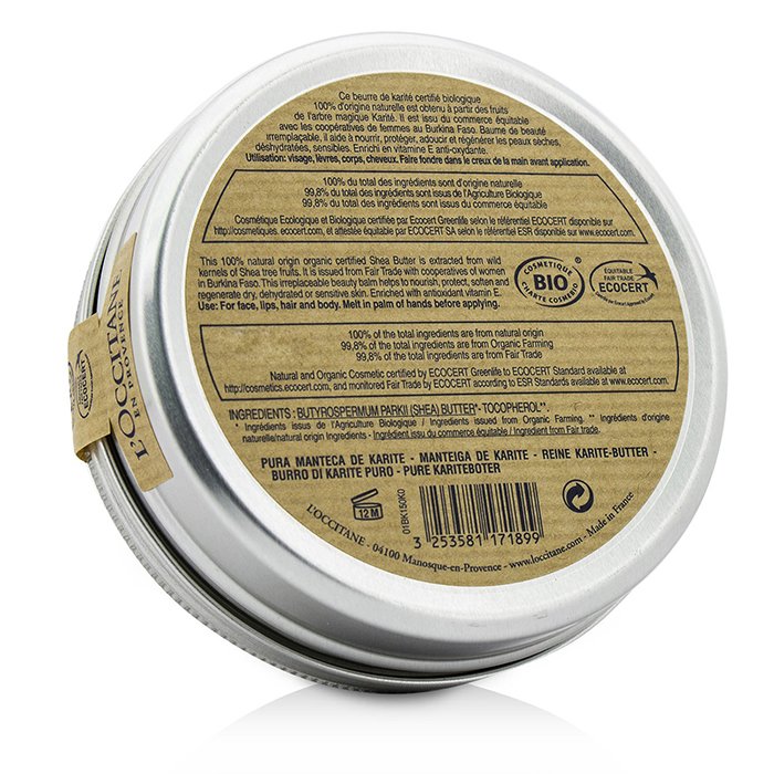L'Occitane Manteca de Karité Orgánica Pura (Fecha Vto. 09/2019) 150ml/5.2ozProduct Thumbnail