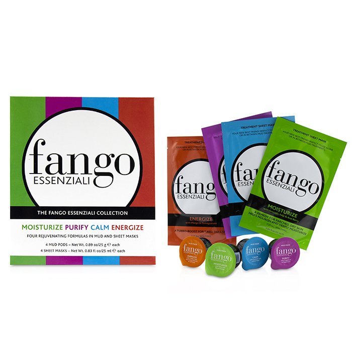 Borghese The Fango Essenziali Collection (4x Sheet Mask 25ml/0.83oz, 4x Mud Mask 25g/0.89oz) Picture ColorProduct Thumbnail