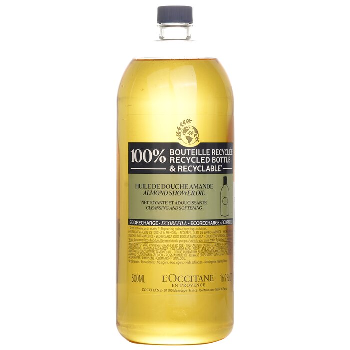 L'Occitane Almond Cleansing & Softening Shower Oil (Eco-Refill) 500ml/16.9ozProduct Thumbnail