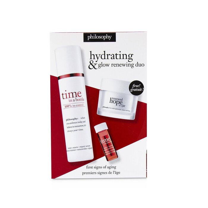 Philosophy Hydrating & Glow Renewing Duo: Time In A Bottle Serum+Activator+Renewed Hope In A Jar 3pcsProduct Thumbnail
