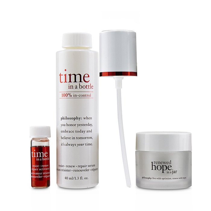 Philosophy Hydrating & Glow Renewing Duo: Time In A Bottle Serum+Activator+Renewed Hope In A Jar 3pcsProduct Thumbnail