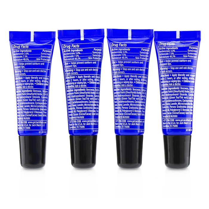 Jack Black Set de Regalo The Balm Squad: Intense Therapy Bálsamo de Labios SPF25 (Natural Mint & Shea Butter + Shea Butter & Vitamin E + Vanilla Mint + Mango & Mandarin) 4pcsProduct Thumbnail