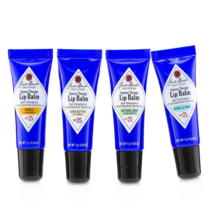 Jack Black Set de Regalo The Balm Squad: Intense Therapy Bálsamo de Labios SPF25 (Natural Mint & Shea Butter + Shea Butter & Vitamin E + Vanilla Mint + Mango & Mandarin) 4pcsProduct Thumbnail
