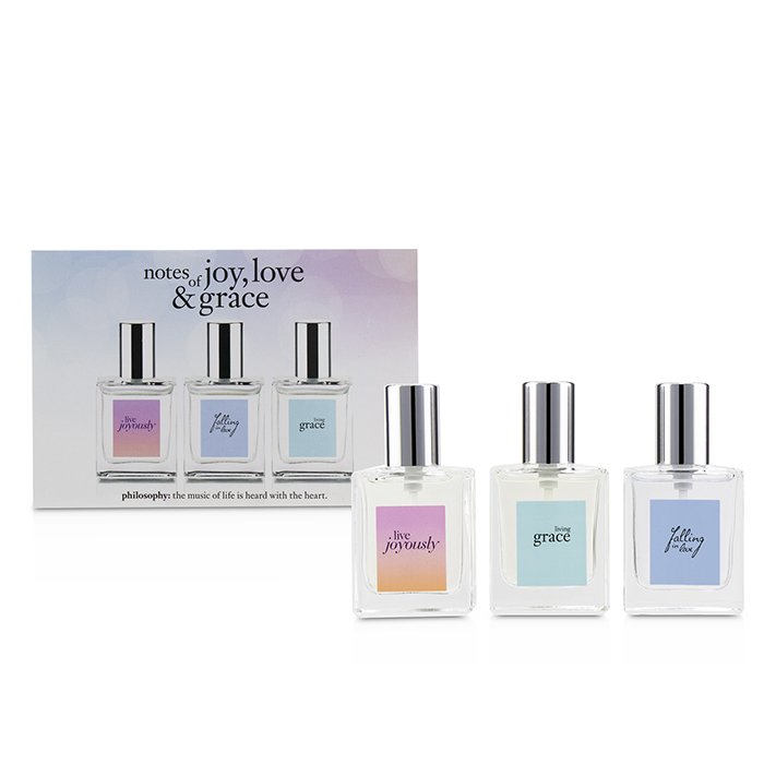 Philosophy Notes of Joy, Love & Grace Coffret: Live Joyously, Falling In Love, Living Grace 3x15ml/0.5ozProduct Thumbnail