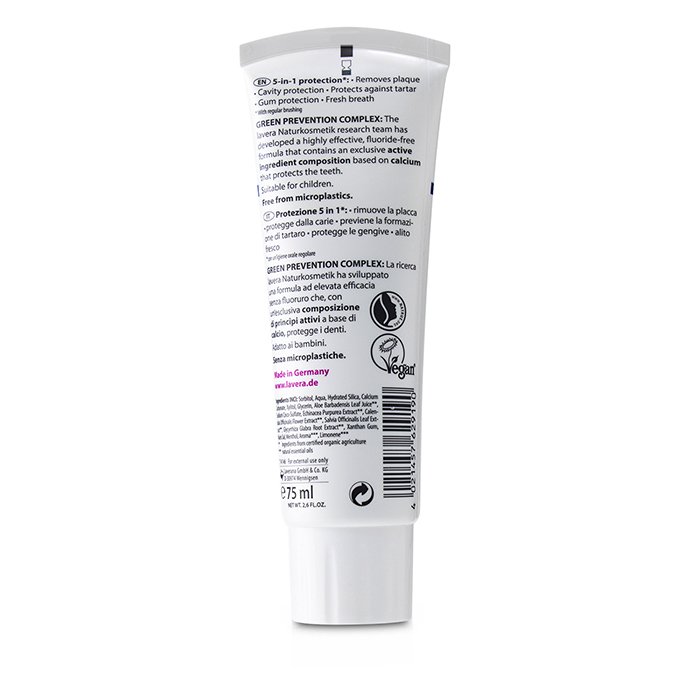 Lavera Toothpaste (Complete Care) - With Organic Echinacea & Calcium (Fluoride-Free) 75ml/2.5ozProduct Thumbnail