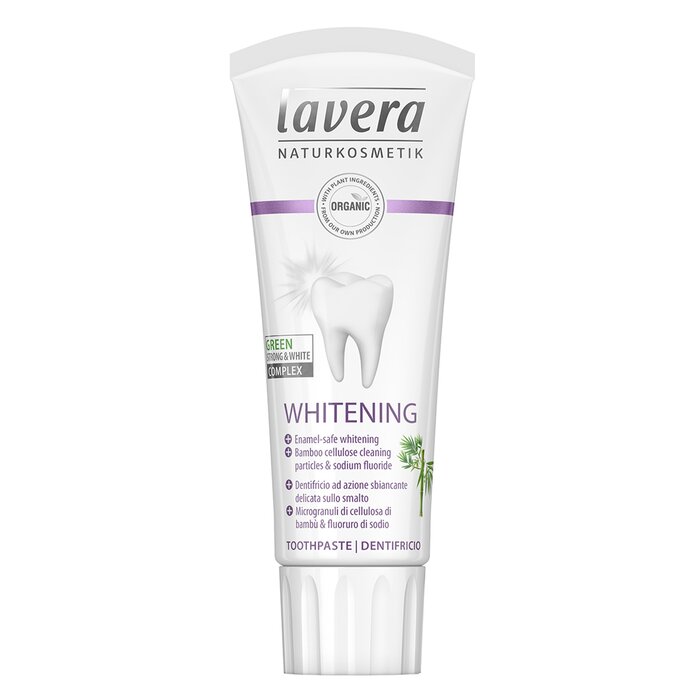Lavera Toothpaste (Whitening) - With Bamboo Cellulose Cleaning Particles & Sodium Fluoride  75ml/2.5ozProduct Thumbnail