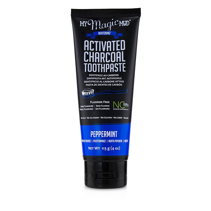 My Magic Mud Activated Charcoal Toothpaste (Fluoride-Free) - Peppermint 113g/4ozProduct Thumbnail