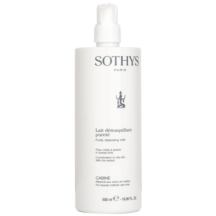 Sothys حليب منظف منقي - للبشرة المختلطة إلى الزيتية بمستخلص السوسن ( حجم صالون ) 500ml/16.9ozProduct Thumbnail