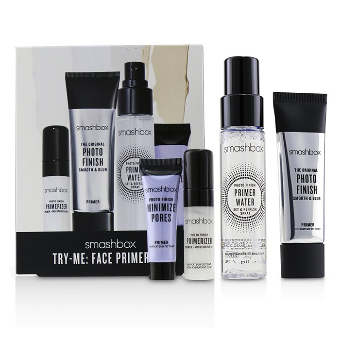 Smashbox Try Me: Set de Primer Facial (1x Suave Original + Primer Borrador, 1x Agua Primer, 1x Primerizador, 1x Primer Minimizador de Poros 4pcsProduct Thumbnail