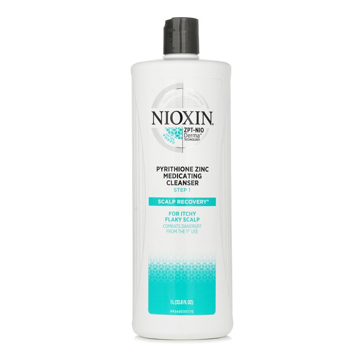 Nioxin Scalp Recovery Pyrithione Zinc Medicating Cleanser (For Itchy Flaky Scalp) (Random Packaging) 1000ml/33.8ozProduct Thumbnail