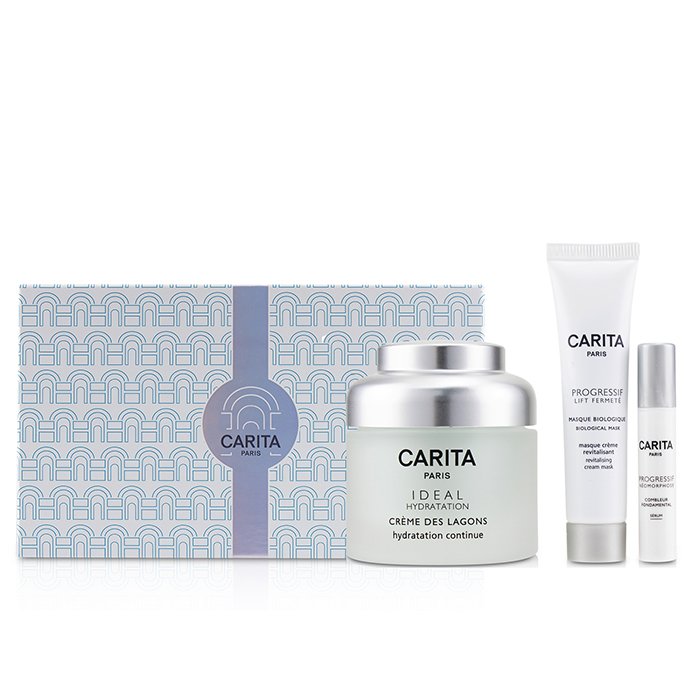 Carita Ideal Hydratation Coffret: Lagoon Cream 50ml + Replumping Effect Serum 2ml + Biological Mask 15ml 3pcsProduct Thumbnail