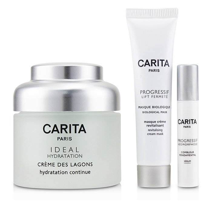 Carita Ideal Hydratation Coffret: Lagoon Cream 50ml + Replumping Effect Serum 2ml + Biological Mask 15ml 3pcsProduct Thumbnail