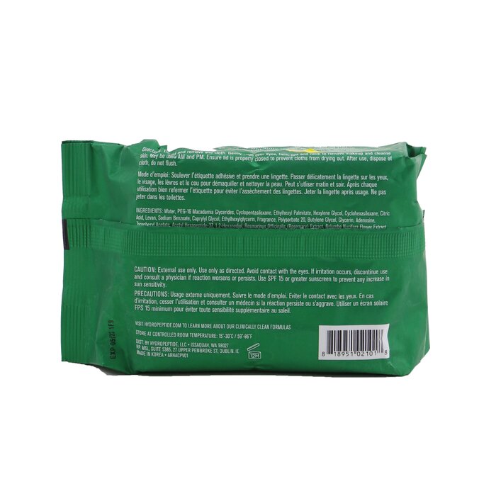 HydroPeptide Hydroactive Cleanse Micellar Facial Clothes 30wipesProduct Thumbnail