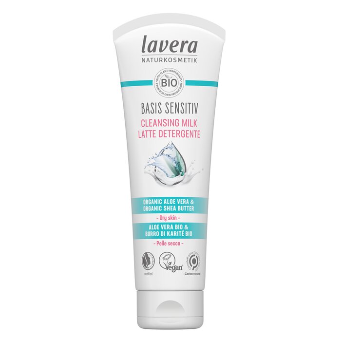 Lavera Basis Sensitiv Cleansing Milk - Aloe Vera & Organic Shea Butter (For & Sensitive 125ml/4oz - Cleansers | Free Worldwide Shipping | Strawberrynet IL