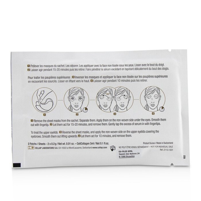 Cellcosmet & Cellmen Cellcosmet CellEctive CellCollagen Eye Contour Relaxing Smoothing Cellular Sheet Masks 5x2patchsProduct Thumbnail
