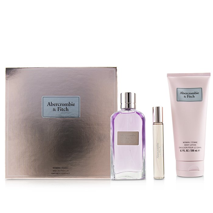 Abercrombie & Fitch First Instinct Coffret: Eau De Parfum Spray 100ml/3.4oz + Body Lotion 200ml/6.7oz + Eau De Parfum Spray 15ml/0.5oz 3pcsProduct Thumbnail