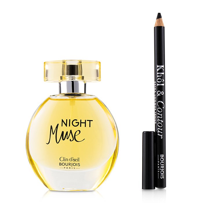 Bourjois Night Muse Coffret: Eau De Parfum Spray 50ml/1.6oz + Khol & Contour Eyeliner Pencil 2pcs+1BagProduct Thumbnail