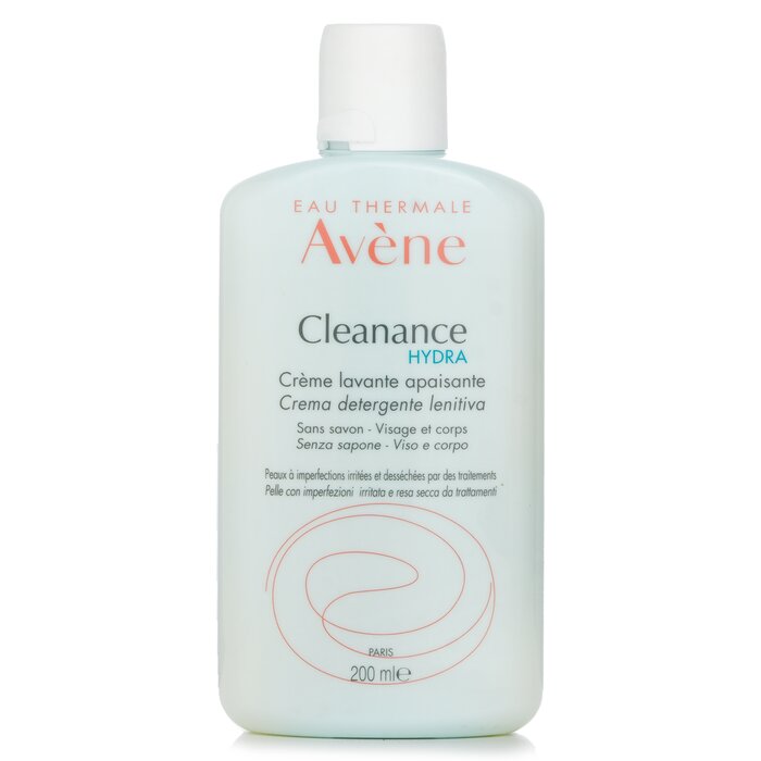Avene Cleanance HYDRA Łagodzący Krem Oczyszczający - Do Skóry Zanieczyszczonej Pozostawionej Przesuszonej I Podrażnionej Zabiegami 200ml/6.7ozProduct Thumbnail