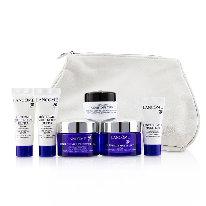 Lancome Renergie Travel Set: Redifining Lifting Cream + Full Spectrum Cream + Full Spectrum Serum + Firming Eye Cream + Genifique Eye Cream + Bag 6pcs+1bagProduct Thumbnail