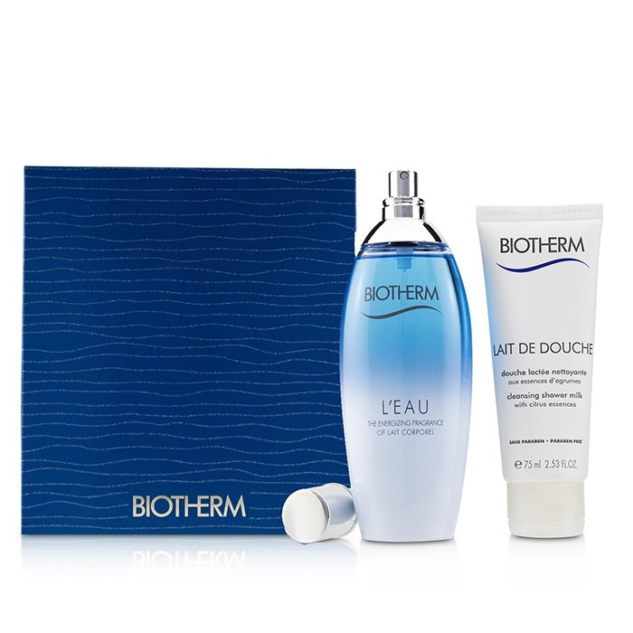 Biotherm L'Eau Coffret: Eau de Toilette Spray 100ml/3.38oz + Leche de Ducha Limpiadora 75ml/2.53oz 2pcsProduct Thumbnail