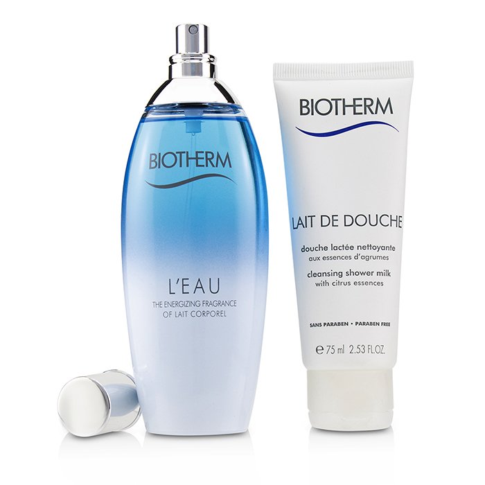 Biotherm L'Eau Coffret: Eau de Toilette Spray 100ml/3.38oz + Leche de Ducha Limpiadora 75ml/2.53oz 2pcsProduct Thumbnail