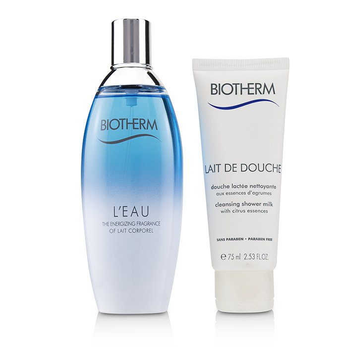 Biotherm L'Eau Coffret: Eau de Toilette Spray 100ml/3.38oz + Leche de Ducha Limpiadora 75ml/2.53oz 2pcsProduct Thumbnail