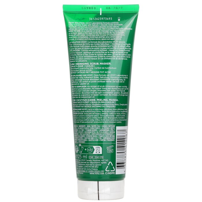 Vichy Normaderm 3 In 1 Scrub + Cleanser + Mask (For Acne Prone Skin / Sensitive Skin) 125ml/4.23ozProduct Thumbnail