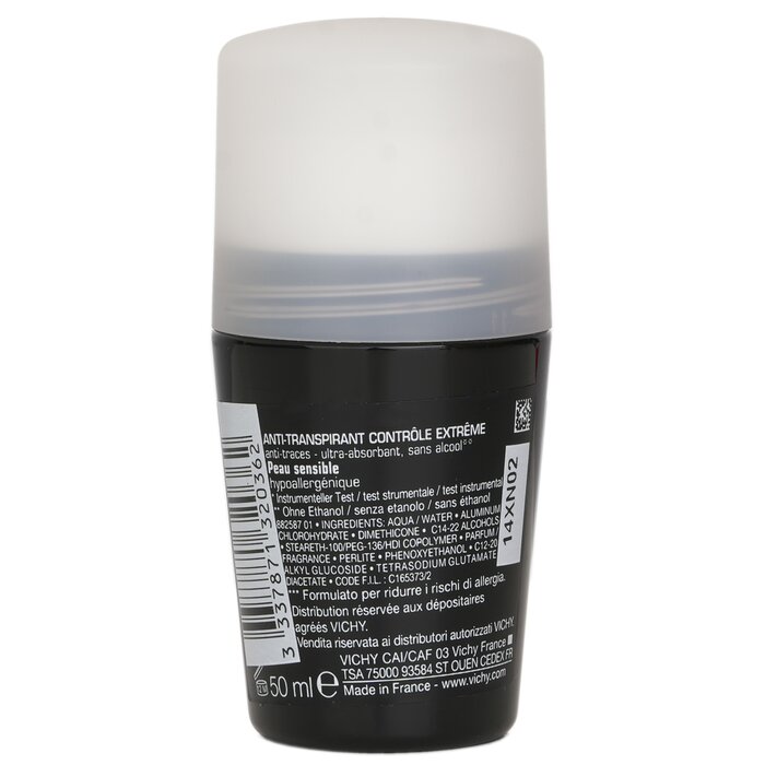 Vichy Homme 72H* Extreme-Control Anti Perspirant Roll-On (For Sensitive Skin) 50ml/1.69ozProduct Thumbnail