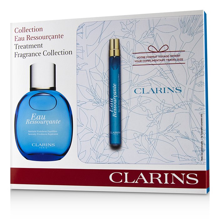 Clarins Eau Ressourcante Coffret: Fragrance Spray 100ml/3.3oz + Refillable Spray 10ml/0.3oz + Metal Box 2pcs+1boxProduct Thumbnail
