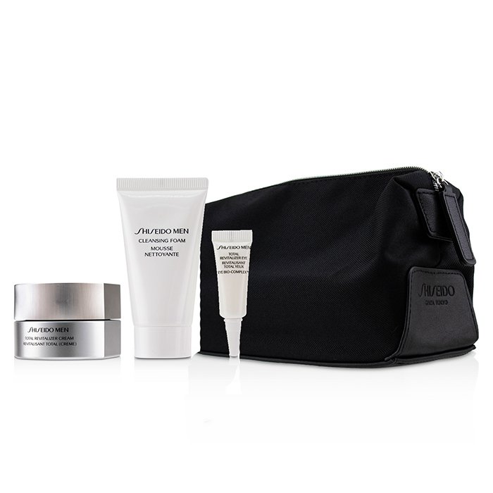 Shiseido Men Total Age-Defense Program Set: 1xTotal Revitalizer Cream 50ml+1xCleansing Foam 30ml+1xTotal Revitalizer Eye 3ml+1xPouch 4pcsProduct Thumbnail