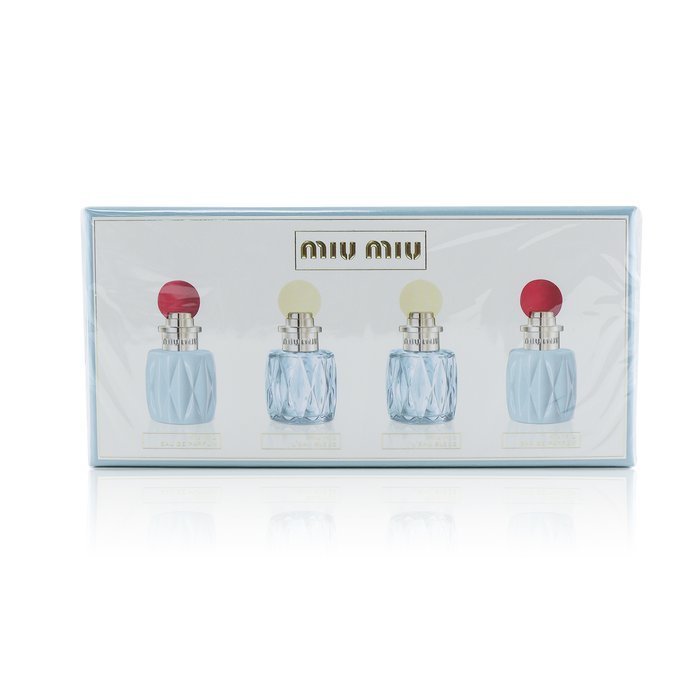 Miu Miu Miniature Coffret: Eau De Parfum 7.5ml x 2 + L’Eau Bleue Eau De Parfum 7.5ml x 2 4pcsProduct Thumbnail