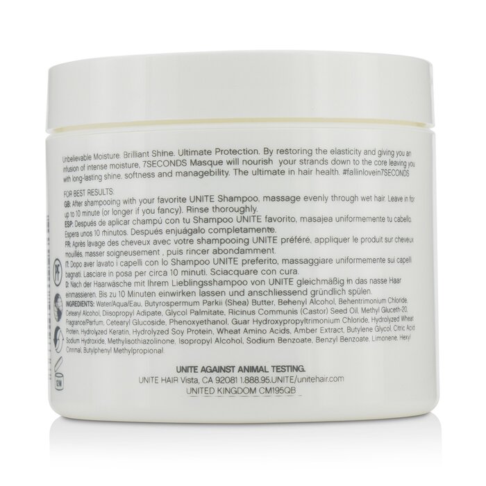 Unite 7Seconds Masque (Moisture Shine Protect) 113g/4ozProduct Thumbnail
