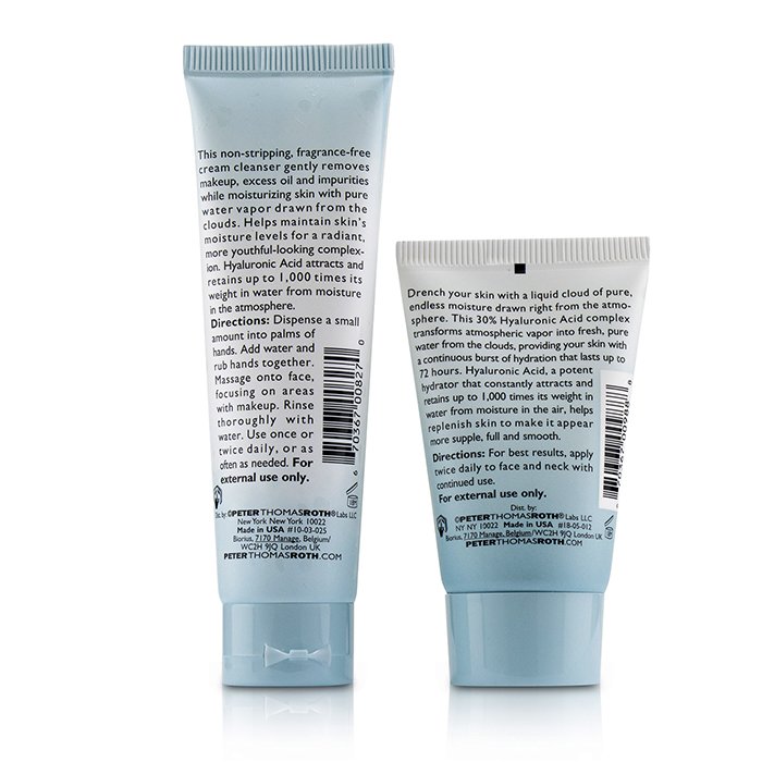 Peter Thomas Roth Hyaluronic Happy Hour 2-Piece Kit: 1x Cleanser 30ml + 1x Moisturizer 20ml 2pcsProduct Thumbnail