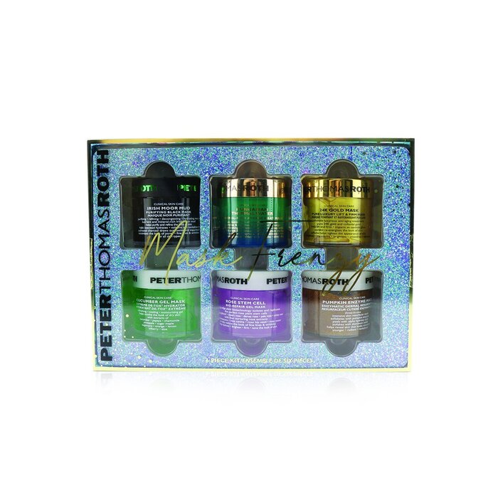 Peter Thomas Roth Mask Frenzy 6 Piece Kit: Hungarian Heat Mask+Rose Stem Mask+Cucumber Mask+Irish Moor Mud Mask+Pumpkin Mask+24 Gold Mask 6pcsProduct Thumbnail