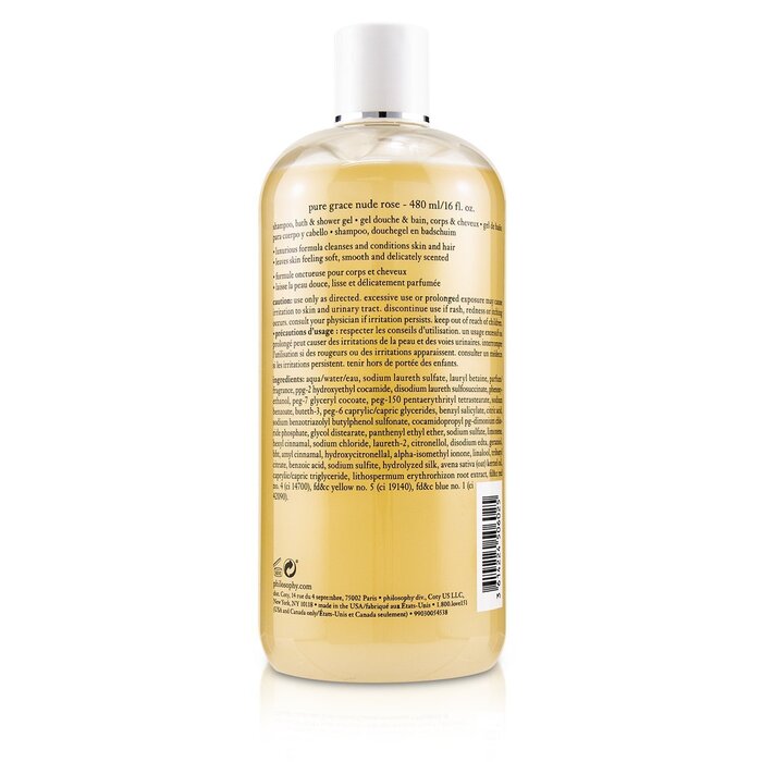 Philosophy Pure Grace Nude Rose Şampunu, Vanna və Duş Geli 480ml/16ozProduct Thumbnail