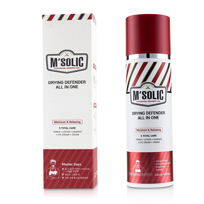 SNP M'Solic Drying Defender Все в Одном (Тоник+Лосьон+Эссенция+Крем для Век+Крем) - Увлажняет и Расслабляет 130ml/4.39ozProduct Thumbnail