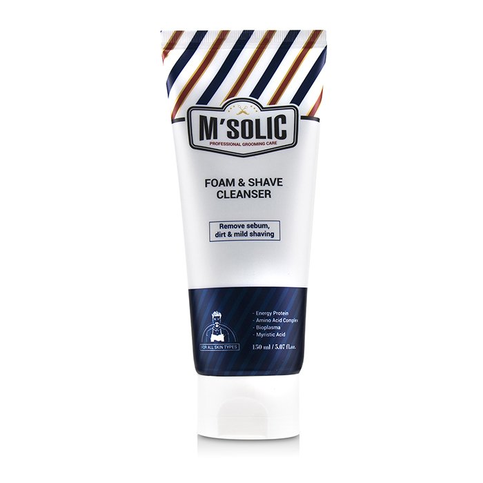 SNP M'Solic Foam & Shave Cleanser - Remove Sebum, Dirt & Mild Shaving 150ml/5.07ozProduct Thumbnail