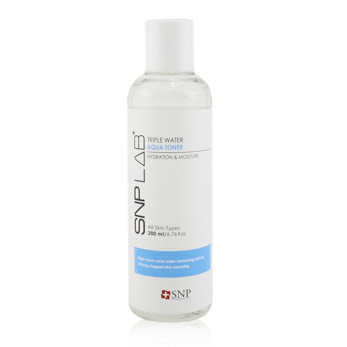 SNP Lab+ Triple Water Aqua Toner - Hydration & Moisture (For All Skin Types) 200ml/6.76ozProduct Thumbnail