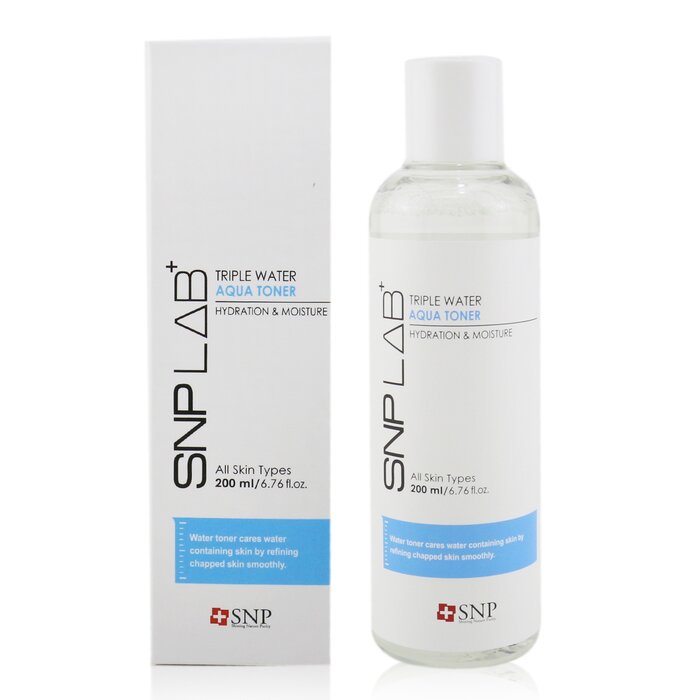 SNP Lab+ Triple Water Aqua Toner - Hydration & Moisture (For All Skin Types) 200ml/6.76ozProduct Thumbnail