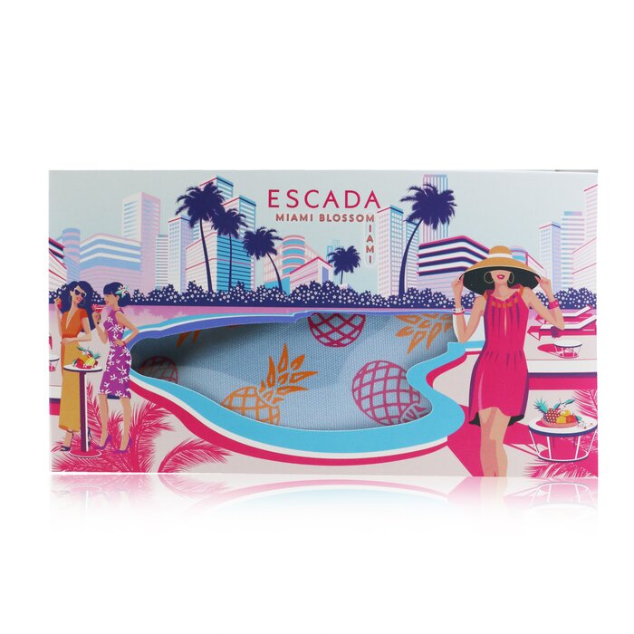 Escada Miami Blossom Coffret: Eau De Toilette Spray 50ml/1.6oz + Body Lotion 50ml/1.6oz + 1 Clutch Bag 2pcs+1BagProduct Thumbnail