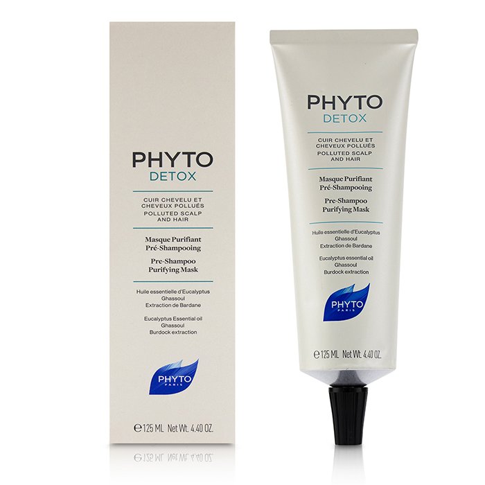 Phyto PhytoDetox Pre-Shampoo Purifying Mask (Polluted Scalp and Hair)  125ml/4.4ozProduct Thumbnail