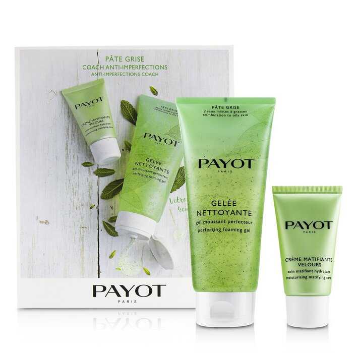 Payot Pate Grise Anti-Imperfections Coach Kit : 1x Foaming Gel 200ml + 1x Moisturising Matifying Care 50ml 2pcsProduct Thumbnail