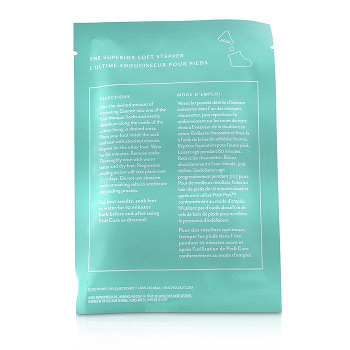 Patchology PoshPeel Pedi Cure - Gently Exfoliates & Resurfaces Feet (2 Treatments) 4x20ml/0.68ozProduct Thumbnail
