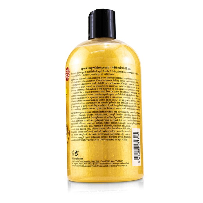 Philosophy Sparkling White Peach Shampoo, Shower Gel & Bubble Bath 480ml/16ozProduct Thumbnail