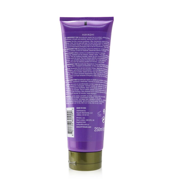 Hayashi 911 Emergency Pak Emergency Reconstructor Rinse-Out Super Conditioner (For Dry, Damaged Hair) 250ml/8.4ozProduct Thumbnail