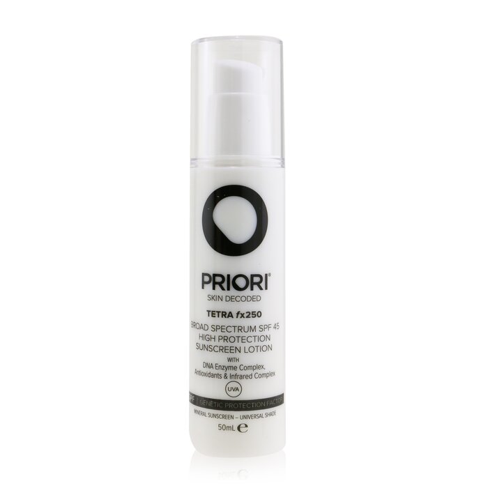 Priori TETRA fx250 Broad Spectrum SPF 45 High Protection Sunscreen Lotion - Universal 50ml/1.7ozProduct Thumbnail