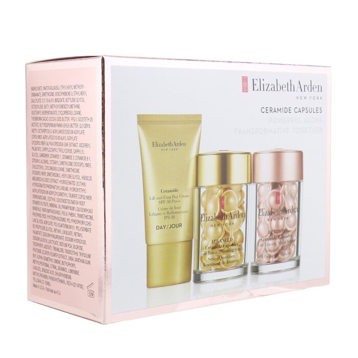 Elizabeth Arden Ceramide Capsules Set: Advanced Ceramide Capsules+ Retinol Ceramide Capsules+ Ceramide Lift & Firm Day Cream SPF 30 3pcsProduct Thumbnail