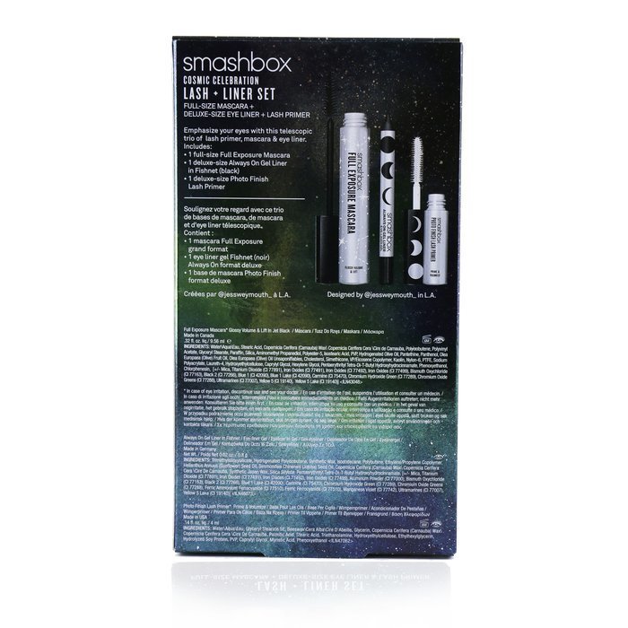 Smashbox Cosmic Celebration Lash + Liner Set (1x Mascara 9.56ml + 1x Mini Lash Primer 4ml + 1x Mini Eye Liner 0.8g) 3pcsProduct Thumbnail