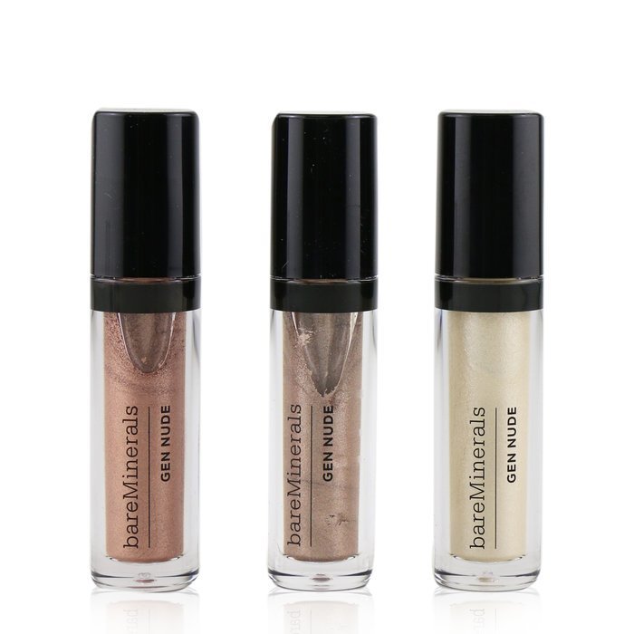 BareMinerals Metal Eyes Gen Nude Metallic Liquid Eyeshadow Trio 3pcsProduct Thumbnail