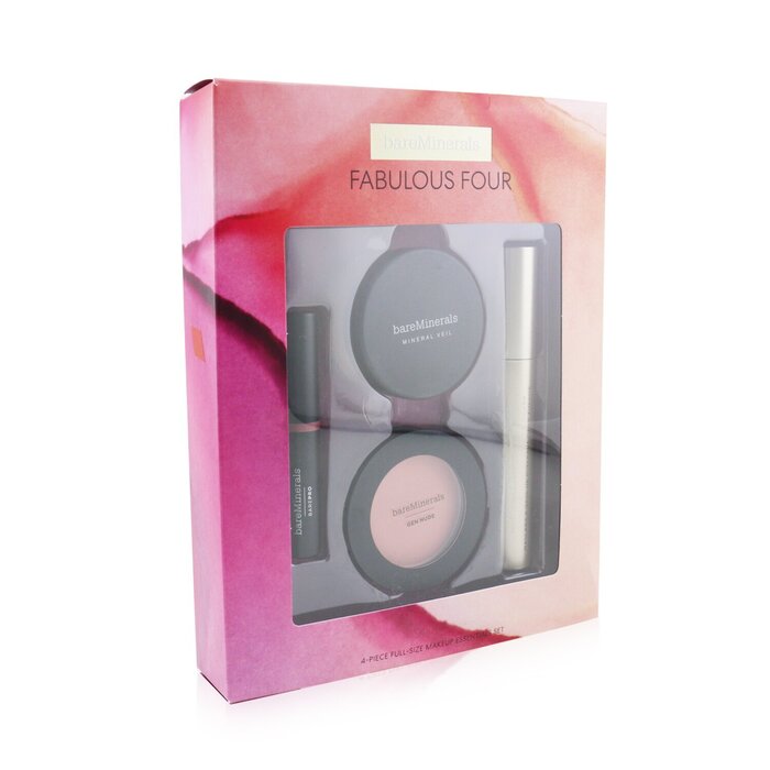 BareMinerals Fabulous Four Full Size Makeup Essentials Set (1x Mineral Veil Finishing Powder, 1x Blush, 1x Lipstick, 1x Mascara) 4pcsProduct Thumbnail